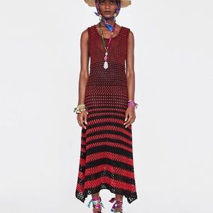Rare ZARA Studio crochet maxi dress (Medium)